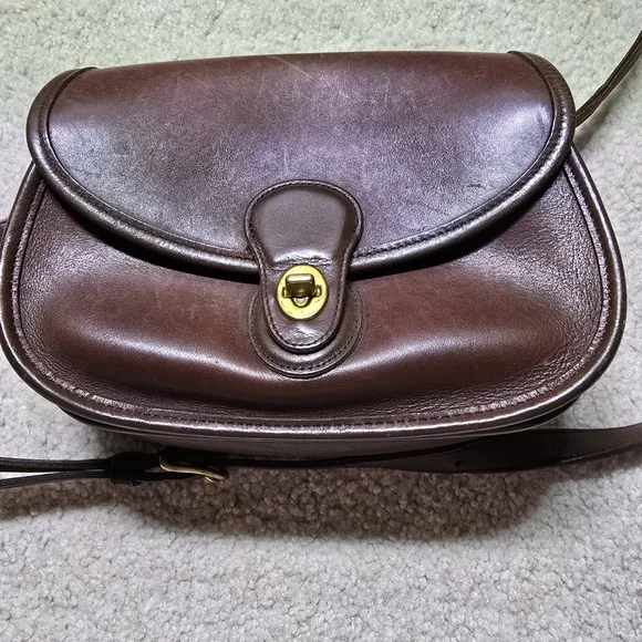 Vintage Coach Prarie 9954 Brown Leather Shoulder Bag - Picture 2 of 10